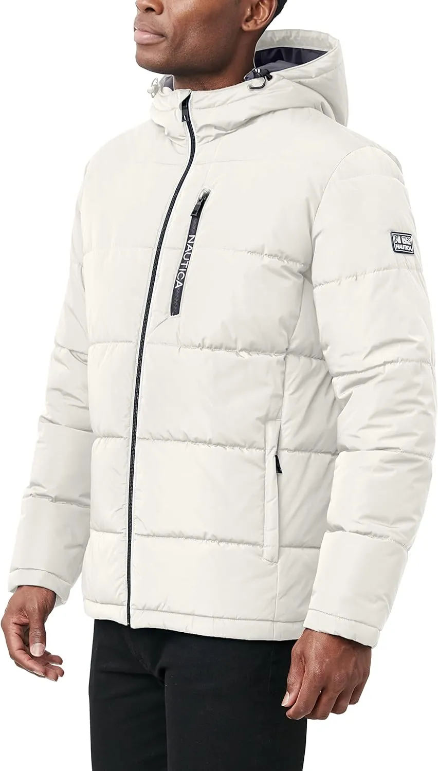 Nautica Men's Hooded Parka Jacket, Water and Wind Resistant
