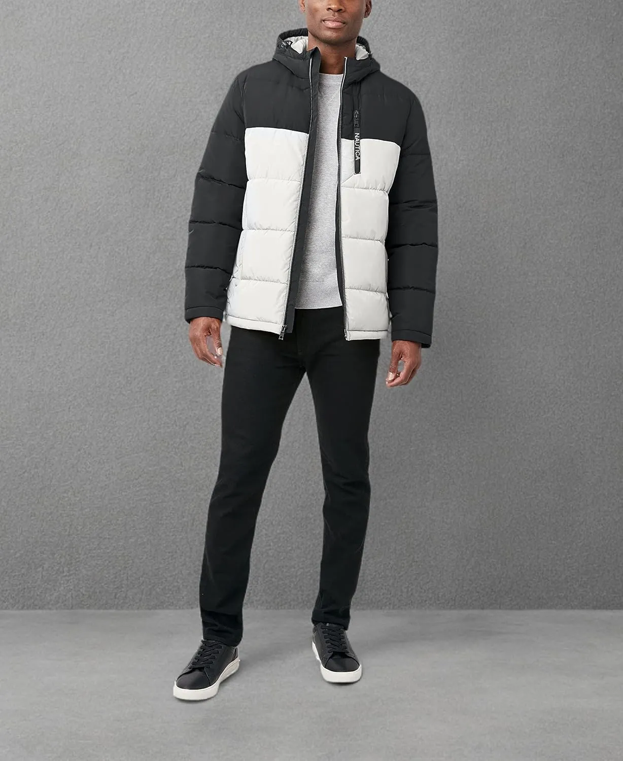 Nautica Men's Hooded Parka Jacket, Water and Wind Resistant