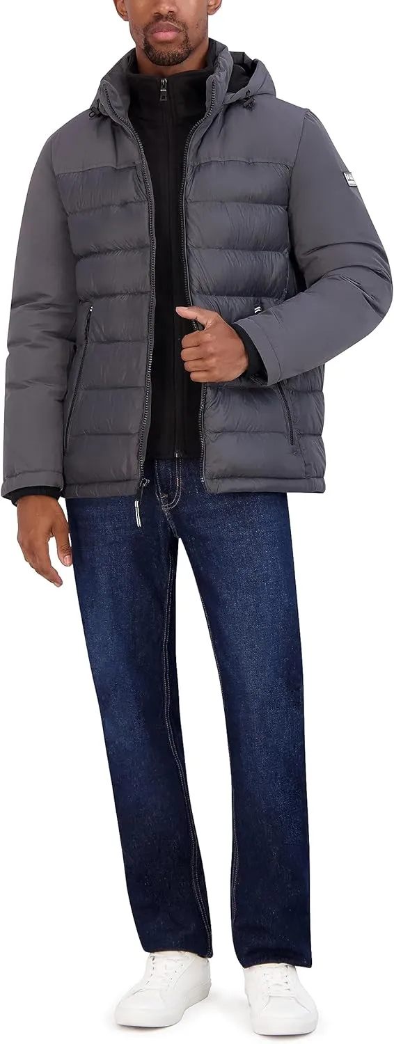 Nautica Men's Mixed Media Puffer