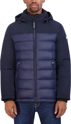 Nautica Men's Mixed Media Puffer