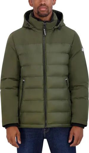 Nautica Men's Mixed Media Puffer