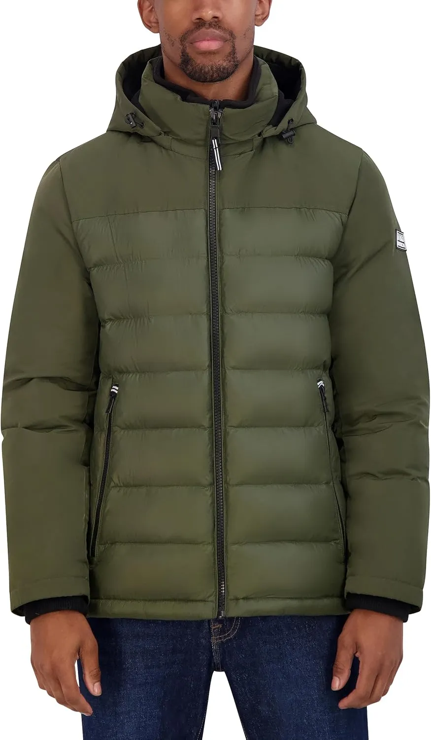 Nautica Men's Mixed Media Puffer