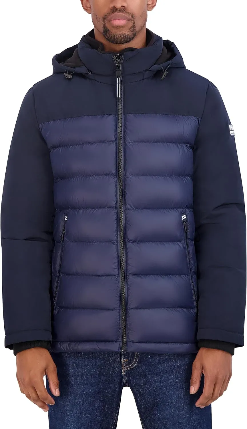 Nautica Men's Mixed Media Puffer