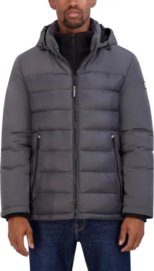 Nautica Men's Mixed Media Puffer