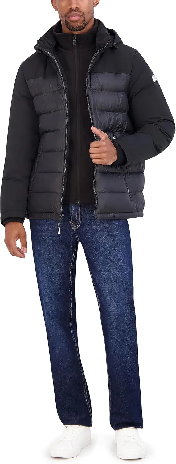 Nautica Men's Mixed Media Puffer