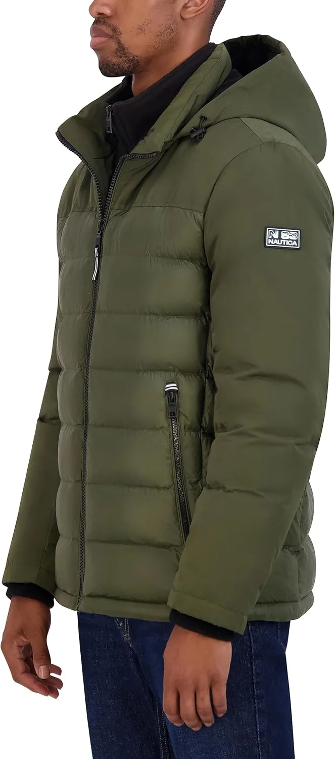 Nautica Men's Mixed Media Puffer