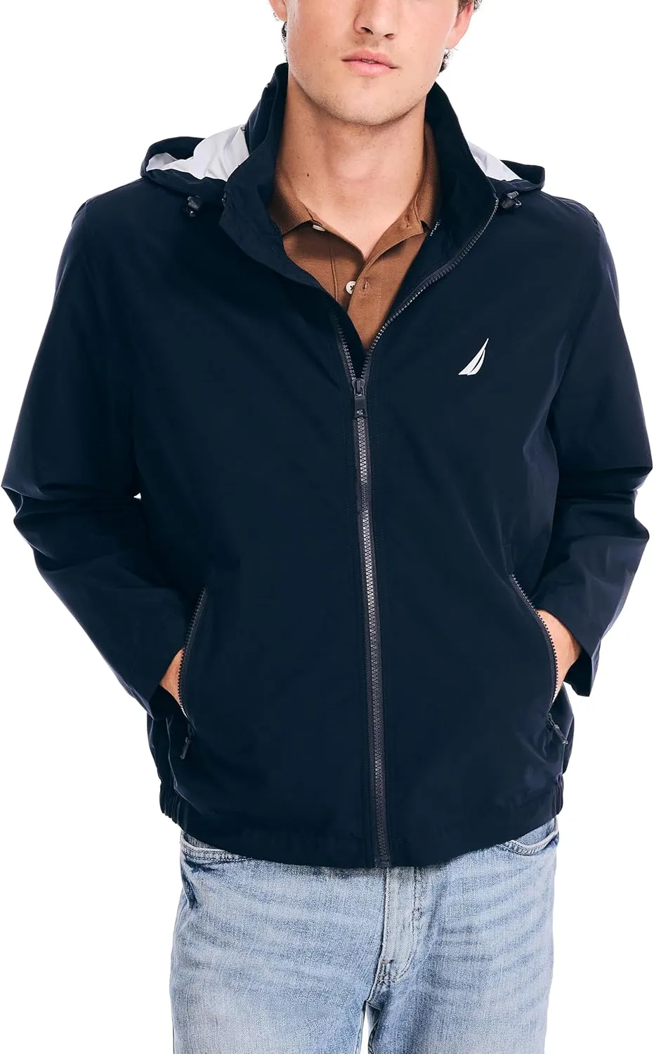 Nautica Men's Rainbreaker Bomber Jacket