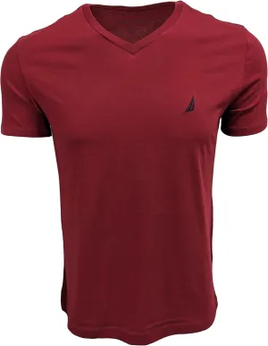 Nautica Men's Short Sleeve Solid Slim Fit V-Neck T-Shirt