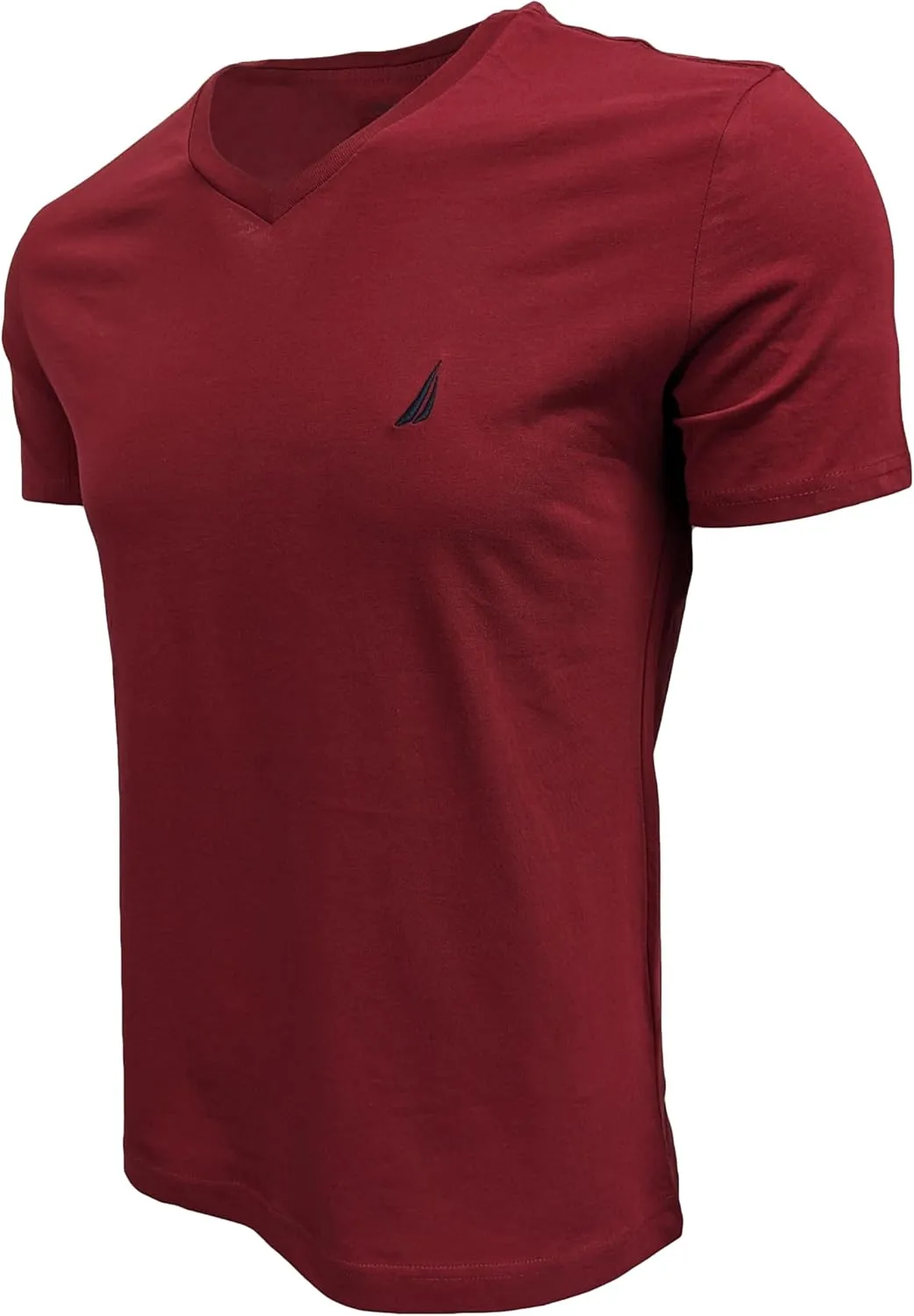 Nautica Men's Short Sleeve Solid Slim Fit V-Neck T-Shirt