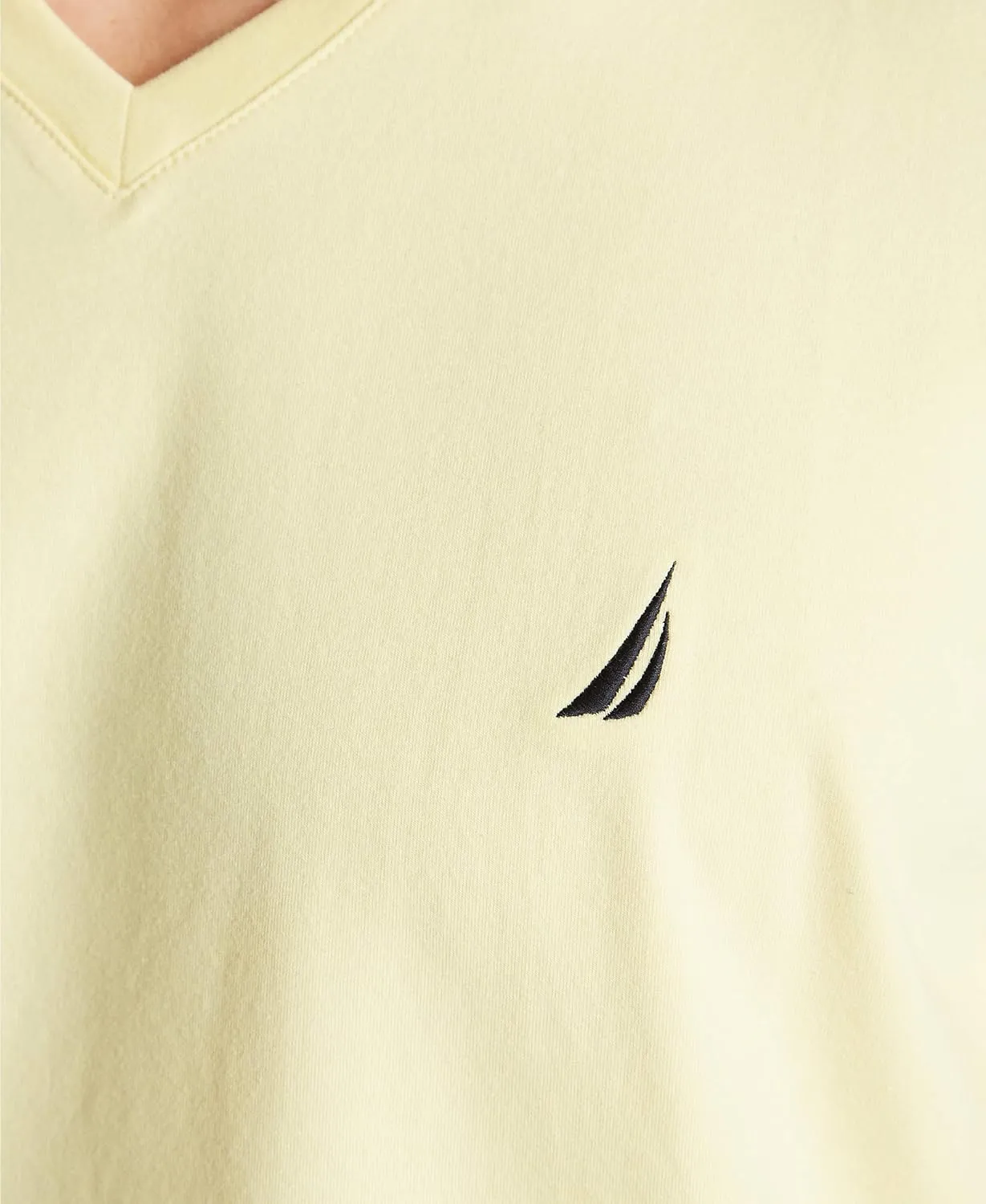 Nautica Men's Short Sleeve Solid Slim Fit V-Neck T-Shirt