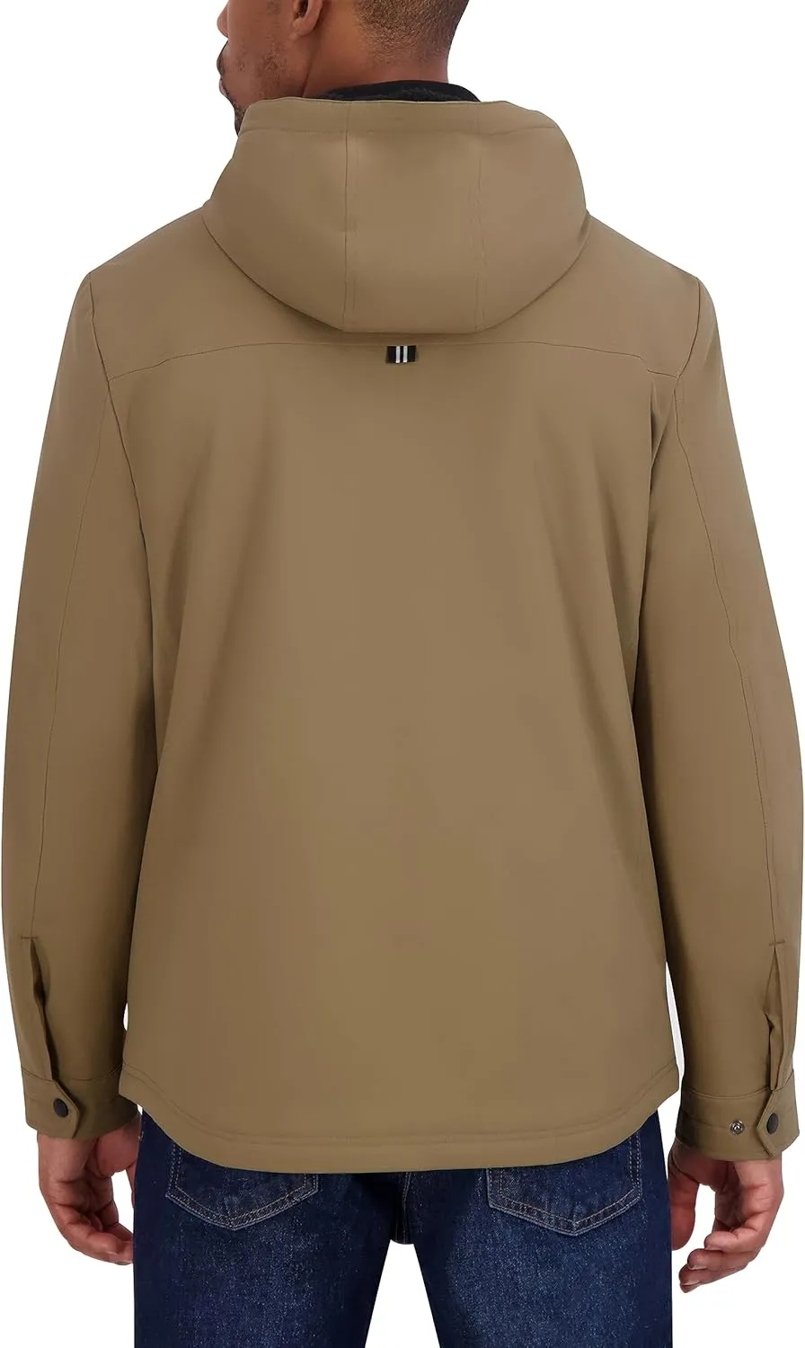 Nautica Men's Transitional Sherpa Lined Hooded Jacket