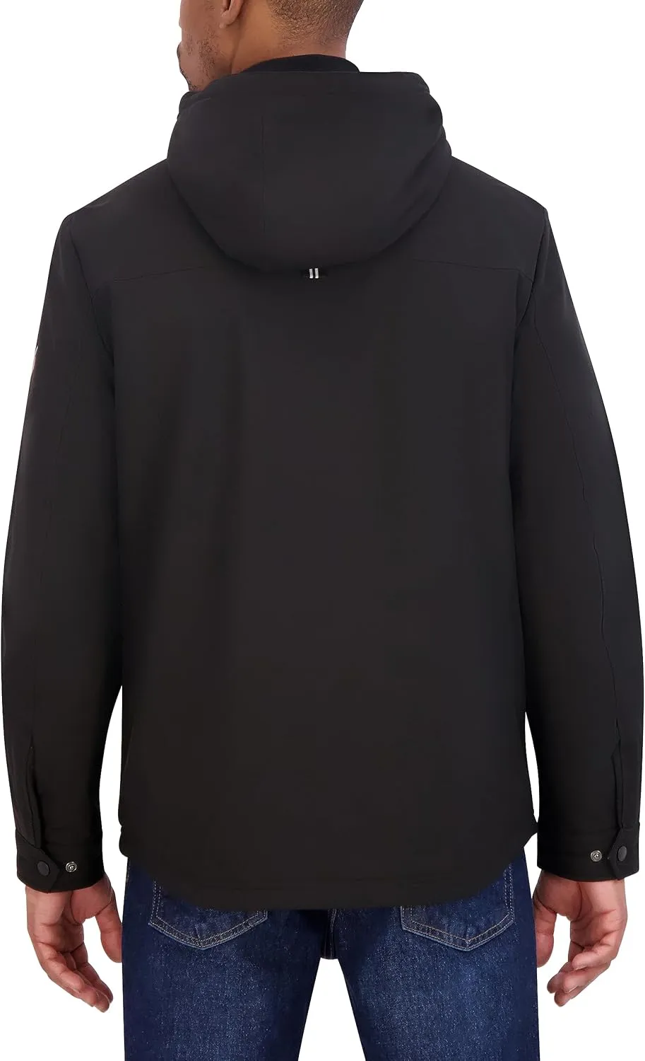 Nautica Men's Transitional Sherpa Lined Hooded Jacket