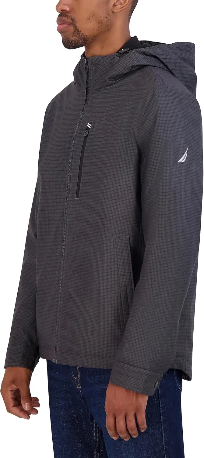 Nautica Men's Transitional Sherpa Lined Hooded Jacket