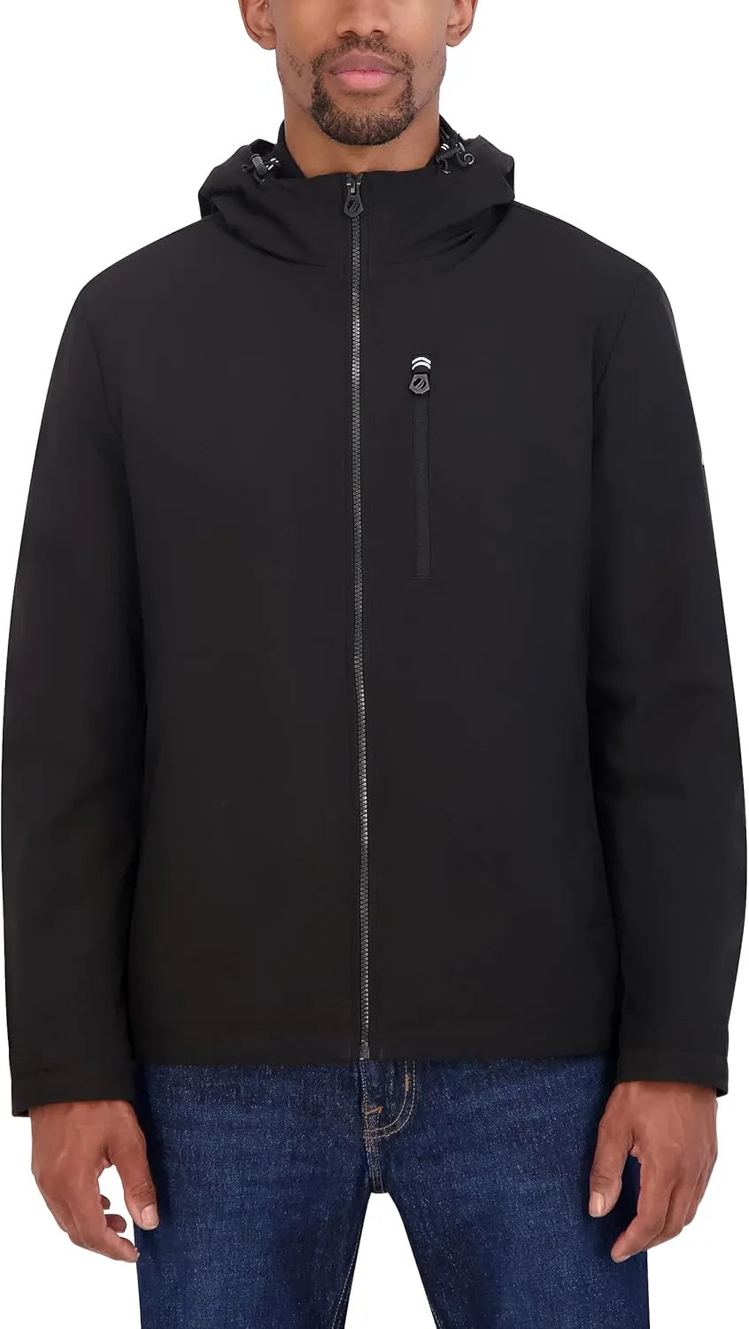 Nautica Men's Transitional Sherpa Lined Hooded Jacket