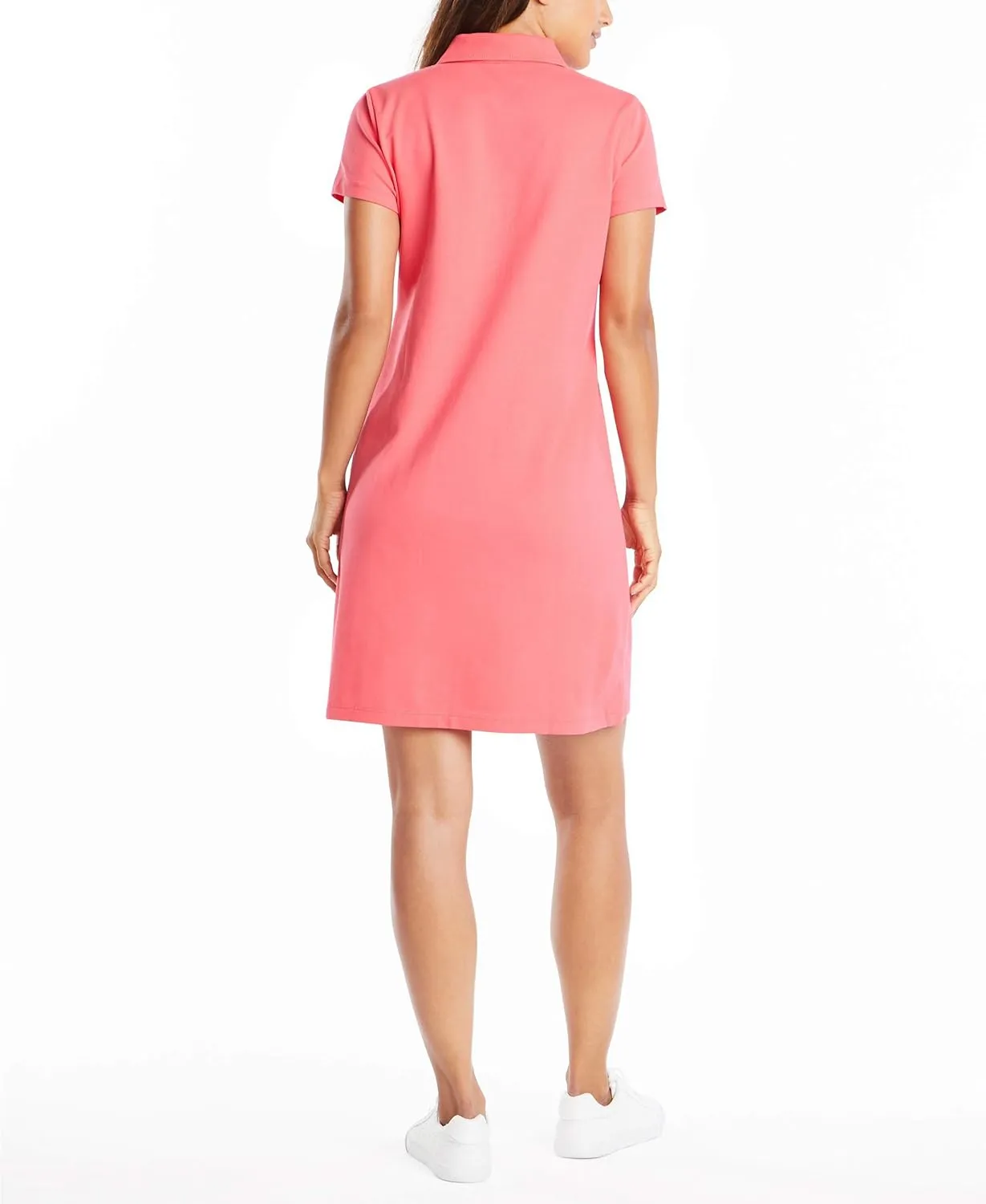Nautica Women's Easy Classic Short Sleeve Stretch Cotton Polo Dress