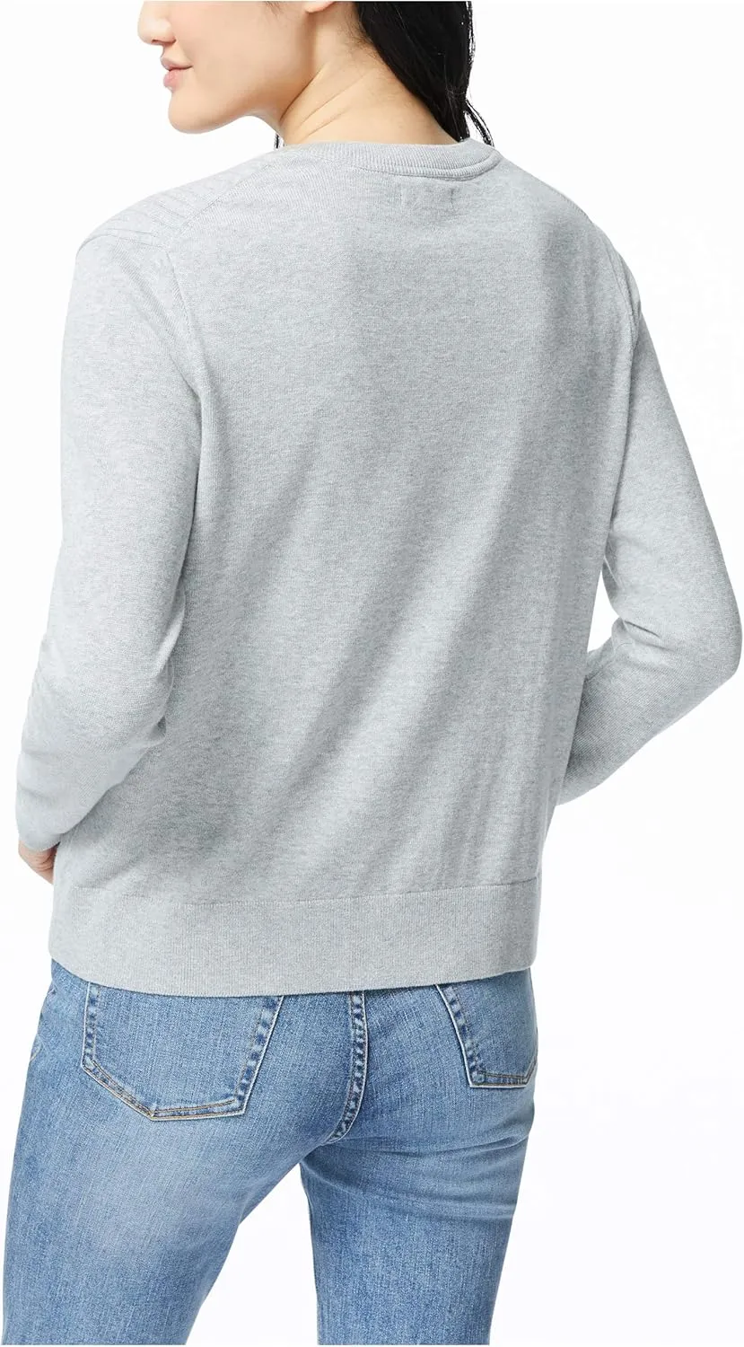 Nautica Women's Ribbed Open Layering Cardigan
