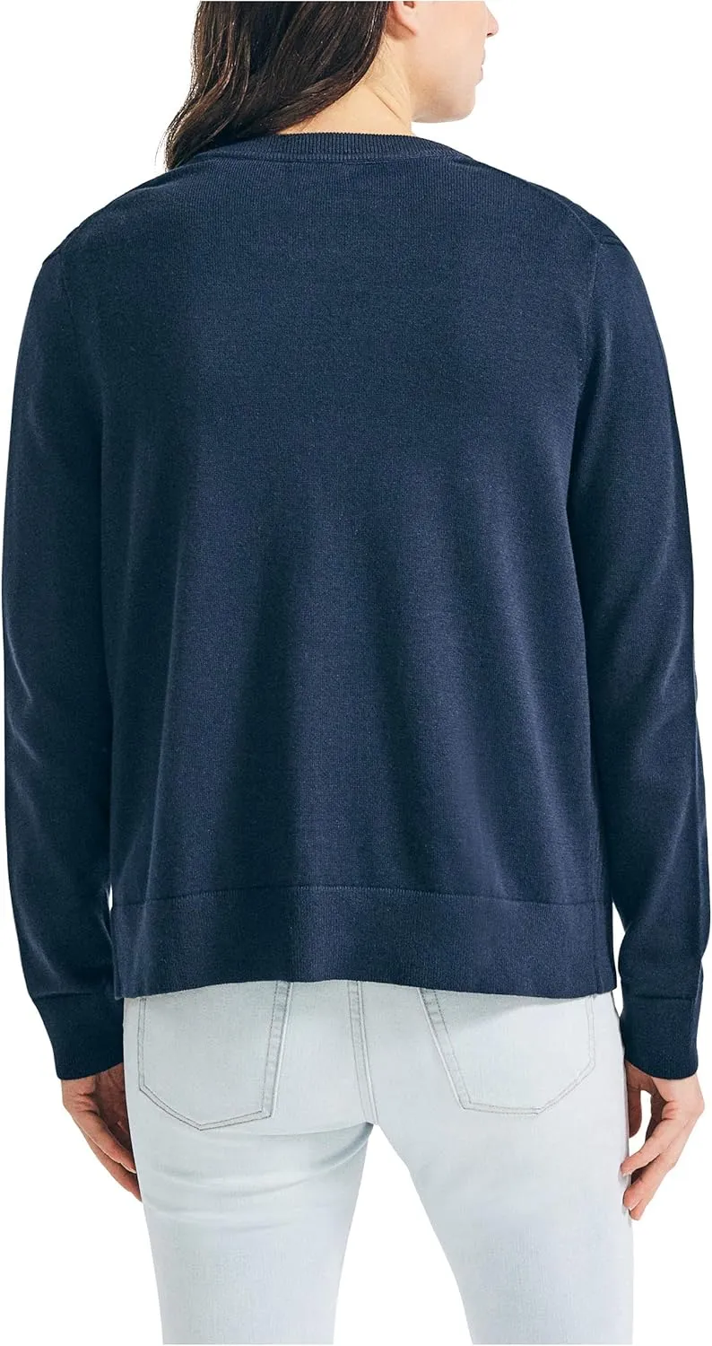 Nautica Women's Ribbed Open Layering Cardigan