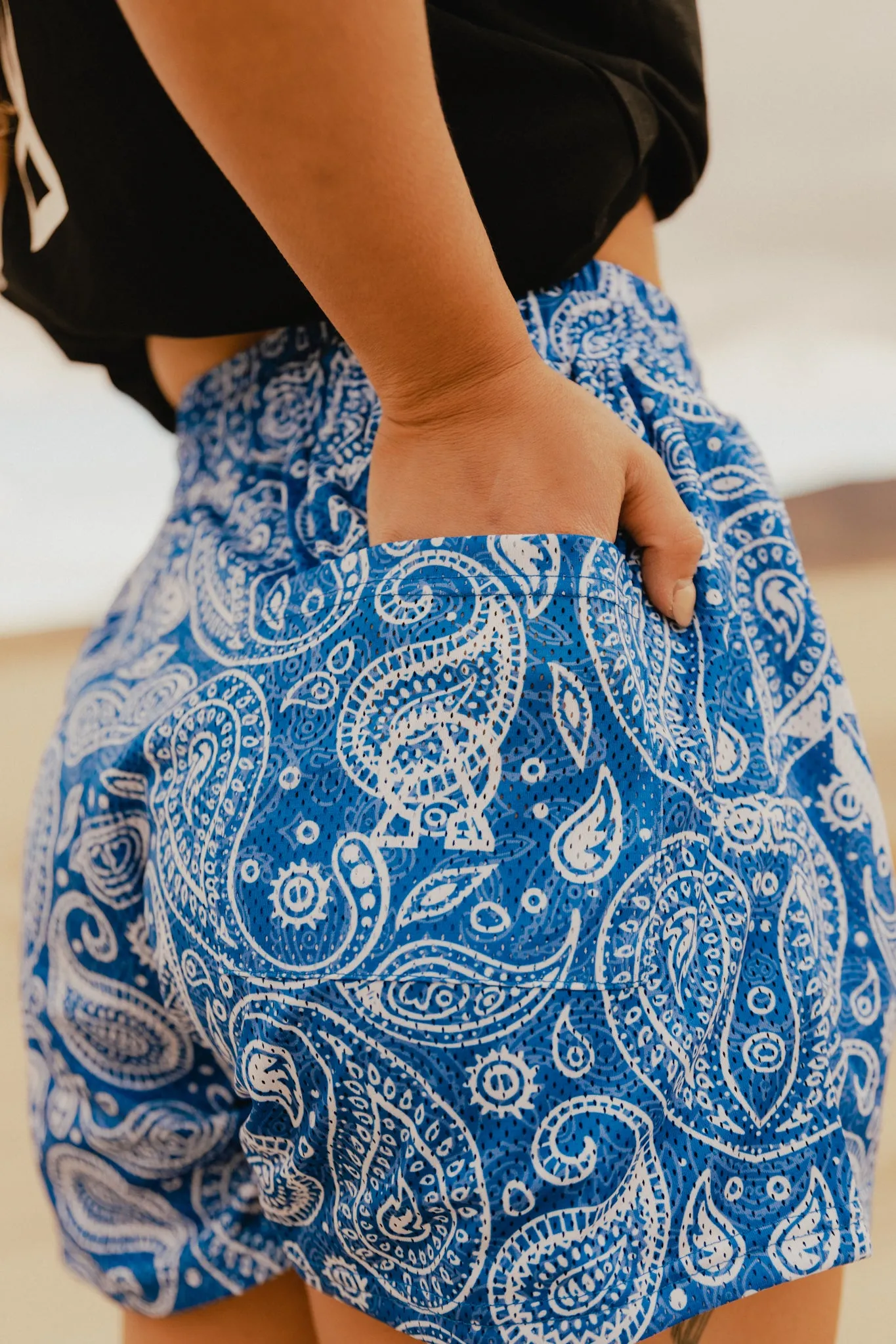 OG PAISLEY MESH SHORT