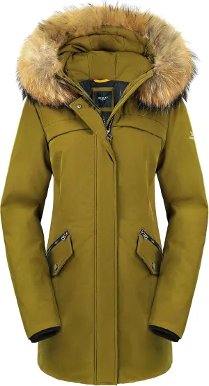 Orolay Women's Down Jacket with Removable Hood Winter Down Coat