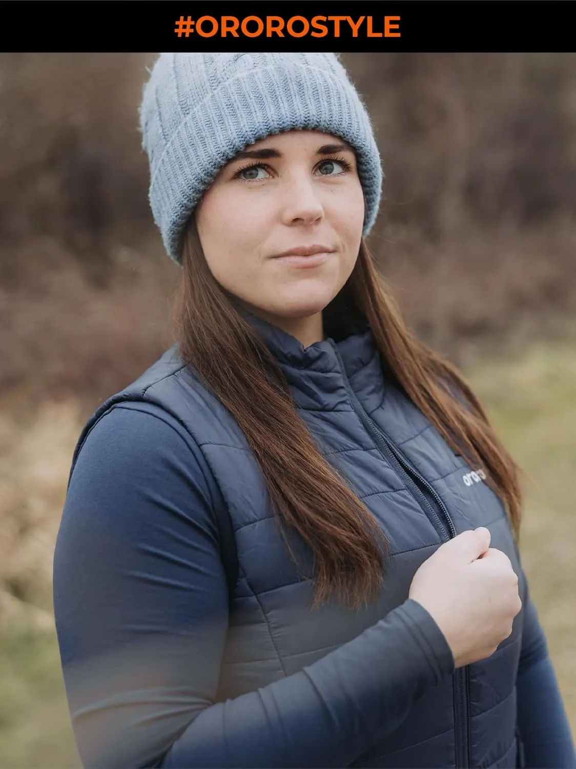 ORORO Women's Lightweight Heated Vest with Battery Pack (Charger Not Included)