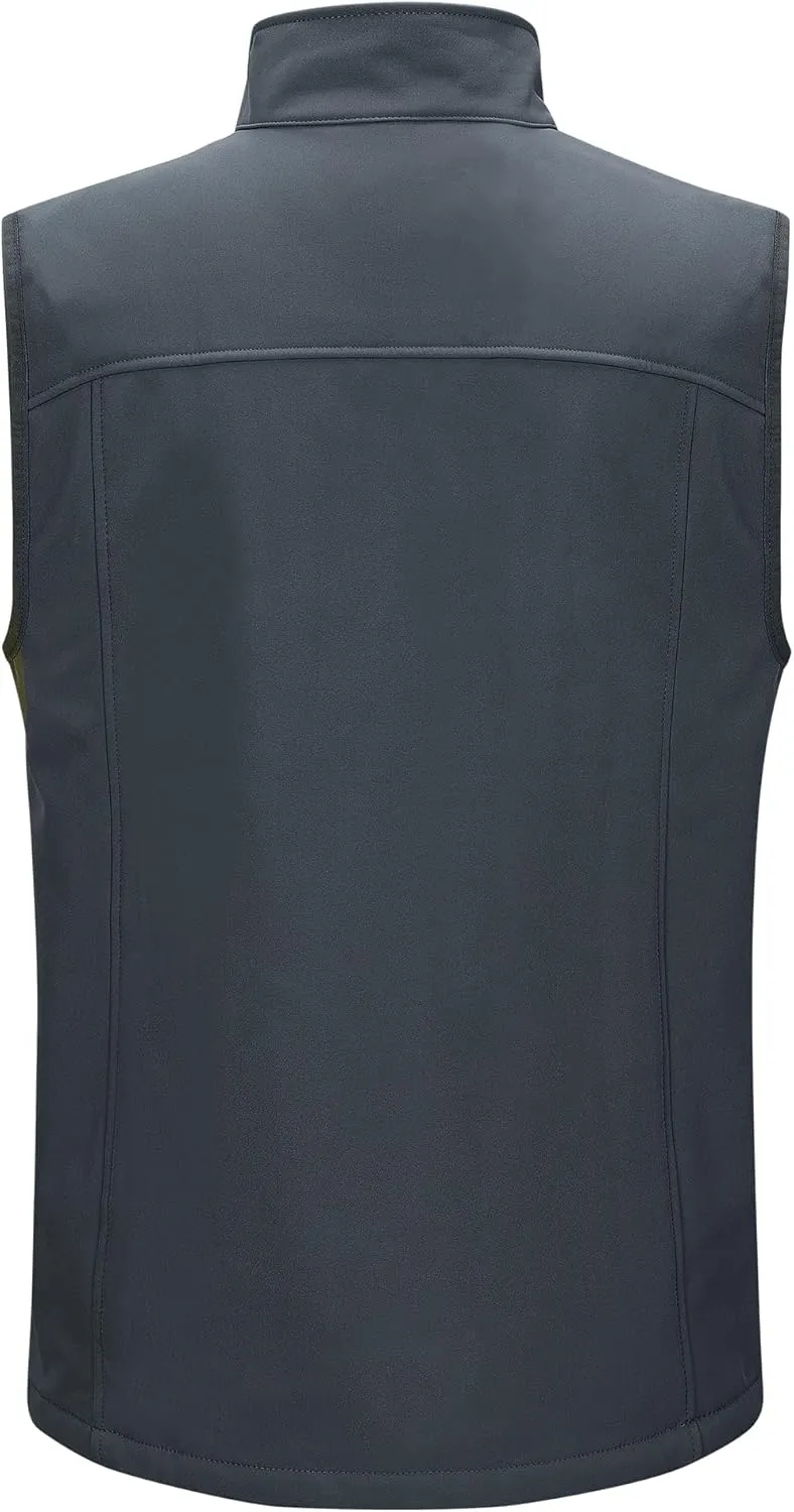 Outdoor Ventures Men's Casual Outerwear Vest Lightweight Winter Zip Up Sleeveless Jacket for Hiking Travel Golf Running