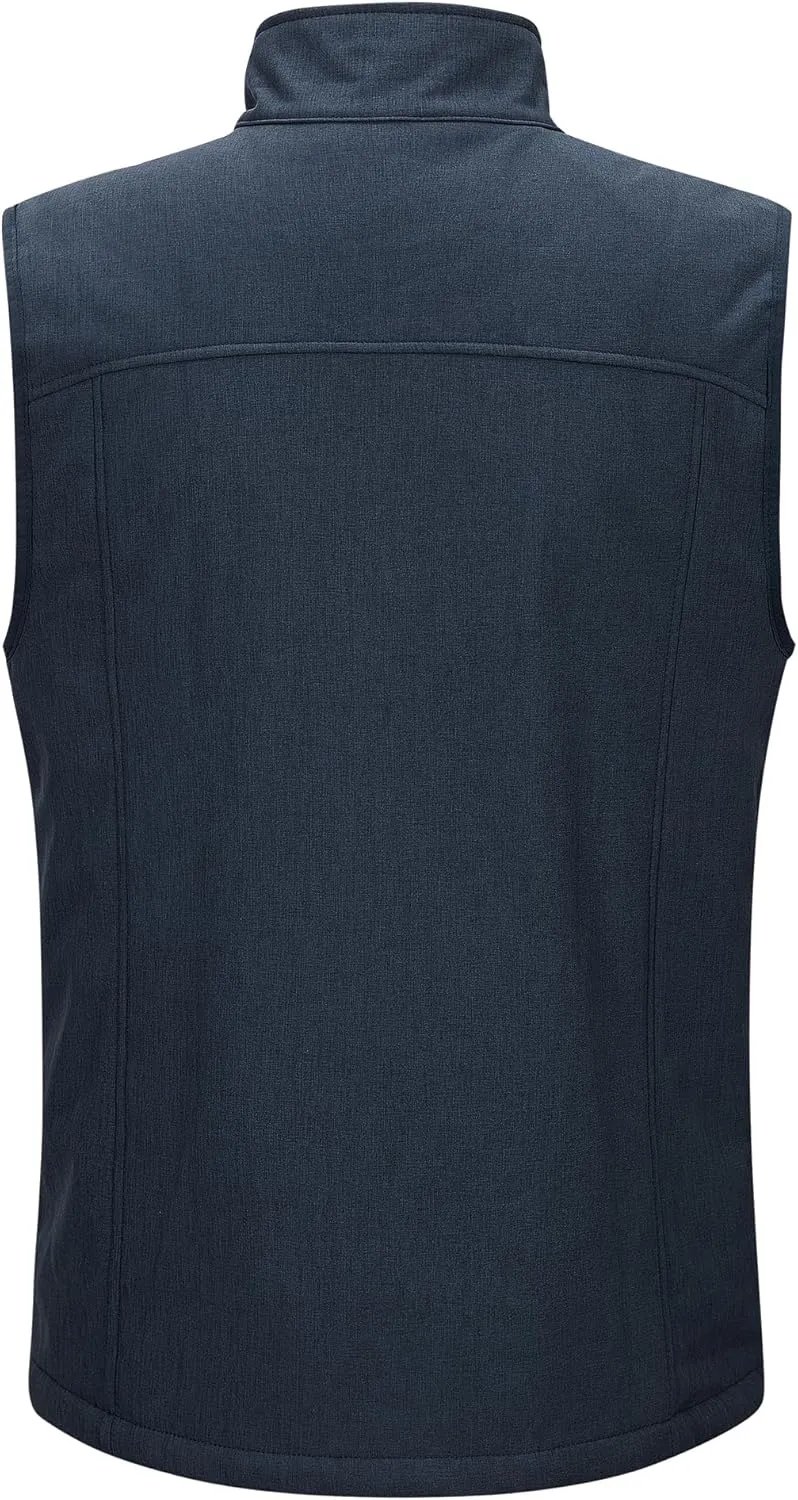 Outdoor Ventures Men's Casual Outerwear Vest Lightweight Winter Zip Up Sleeveless Jacket for Hiking Travel Golf Running