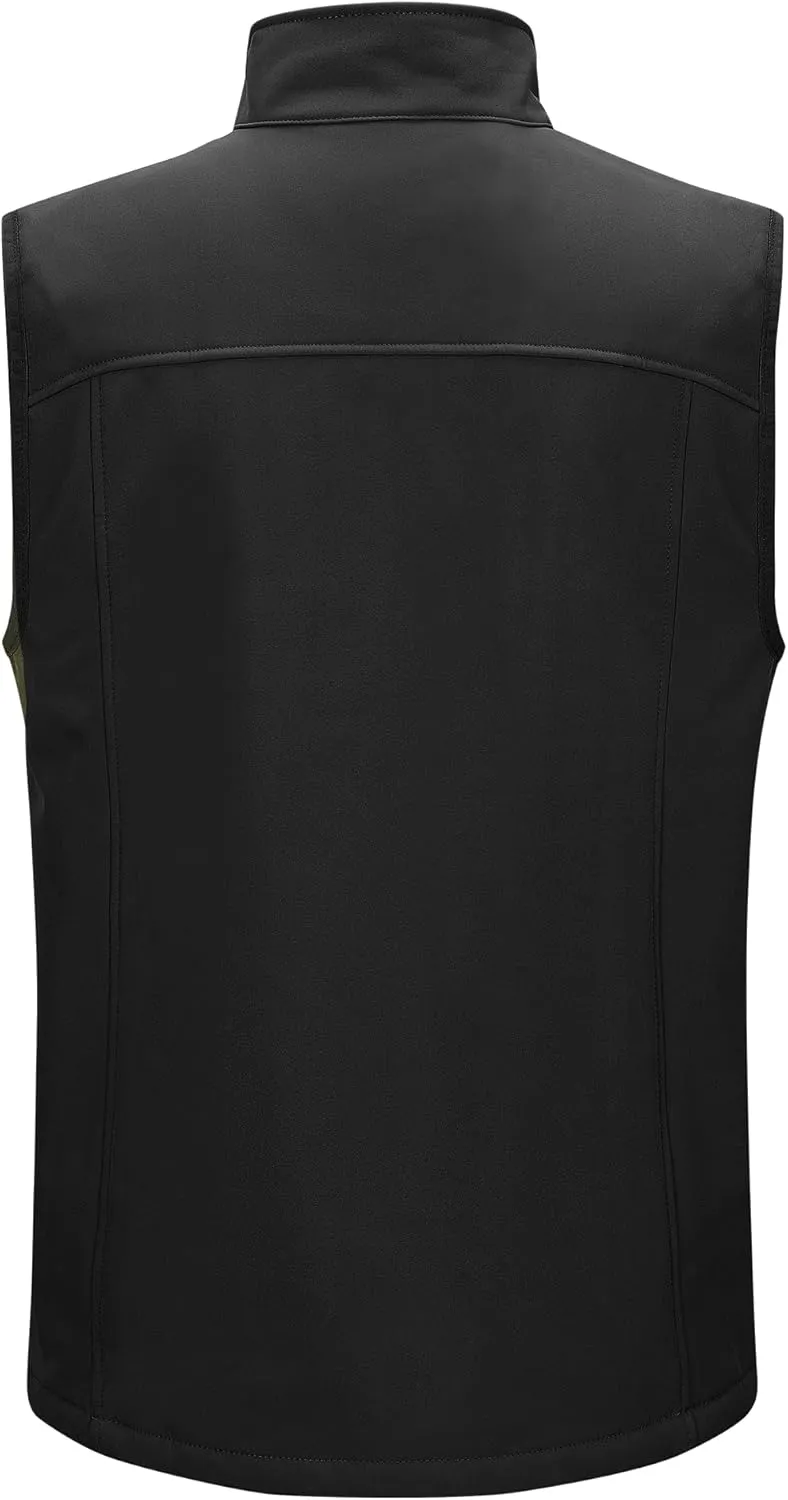 Outdoor Ventures Men's Casual Outerwear Vest Lightweight Winter Zip Up Sleeveless Jacket for Hiking Travel Golf Running