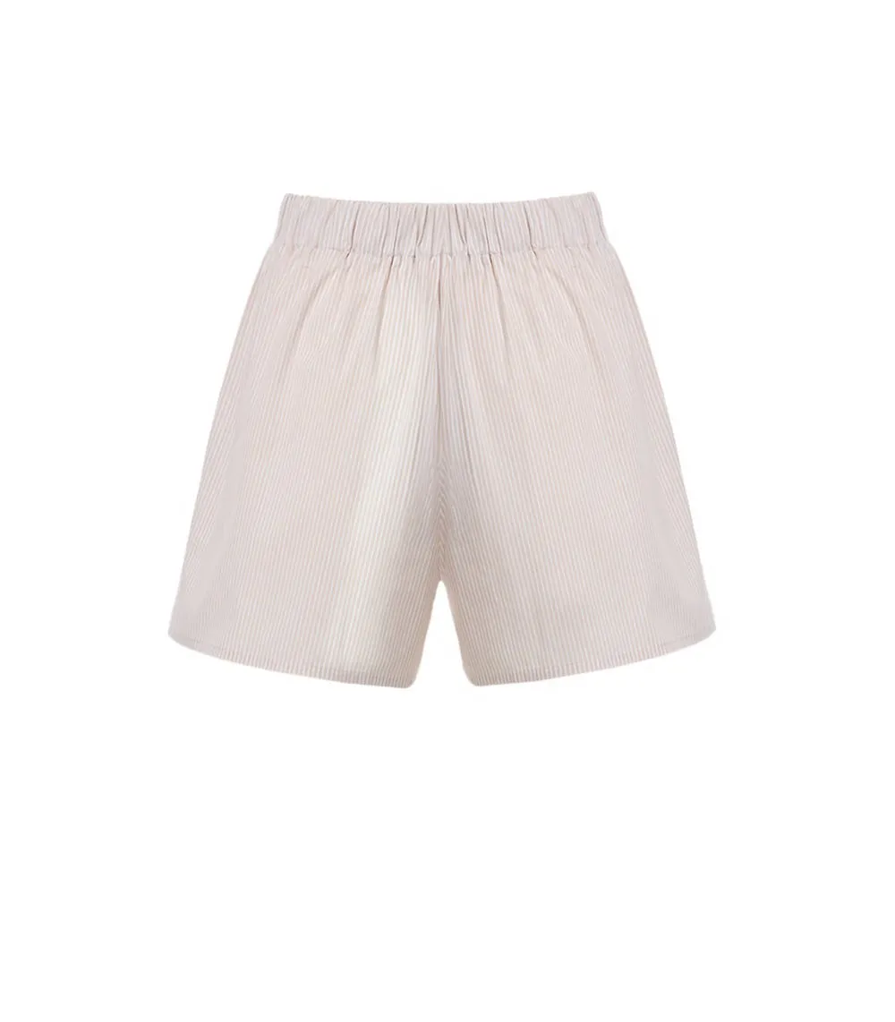 Phile Shorts Beige/White Stripes