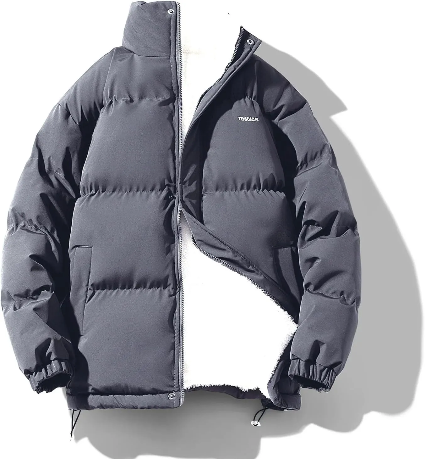 Pink Cotton-Padded Coats Women Thick Warm Fleece Lined Parka Jacket Outerwear Winter Coat Women Puffer Jacket