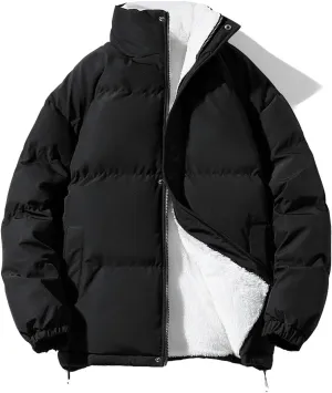 Pink Cotton-Padded Coats Women Thick Warm Fleece Lined Parka Jacket Outerwear Winter Coat Women Puffer Jacket