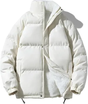 Pink Cotton-Padded Coats Women Thick Warm Fleece Lined Parka Jacket Outerwear Winter Coat Women Puffer Jacket