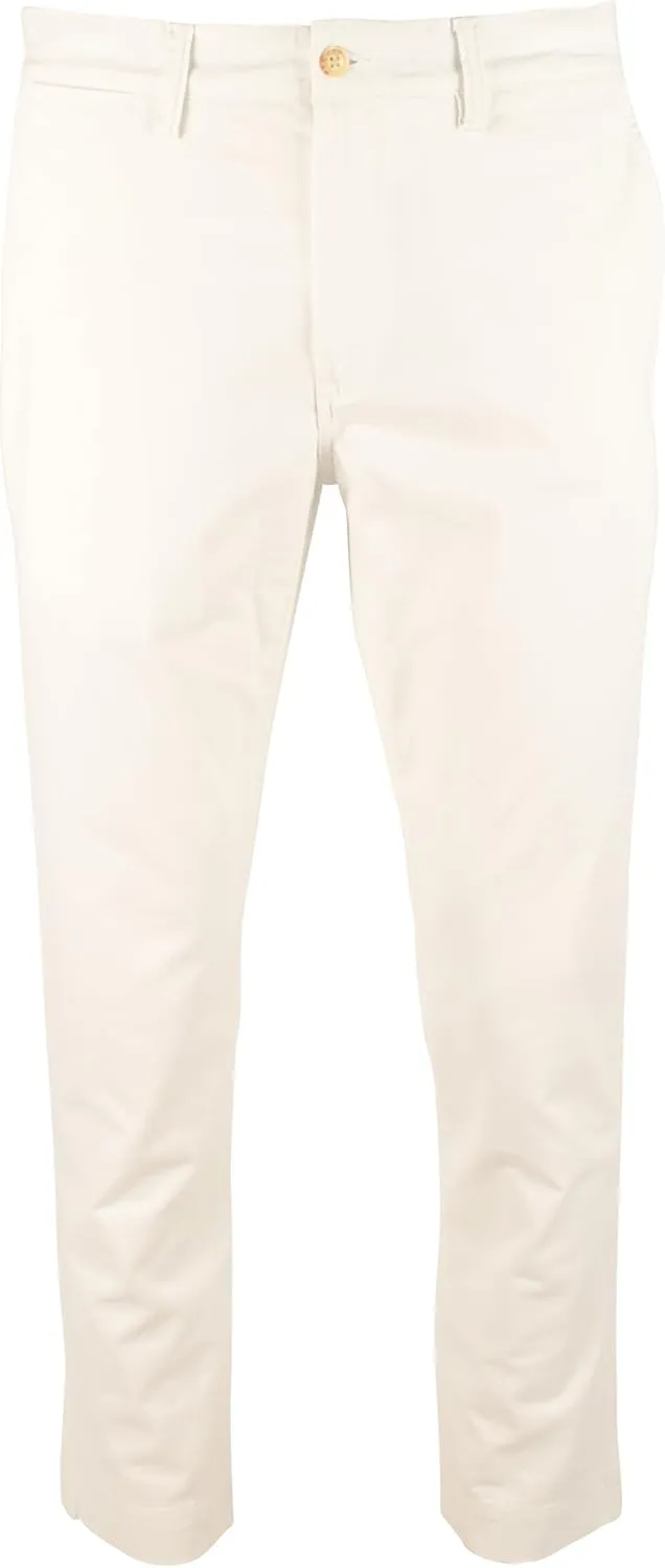POLO RALPH LAUREN Men's Stretch Slim Fit Chino Pants White Pony 30x32