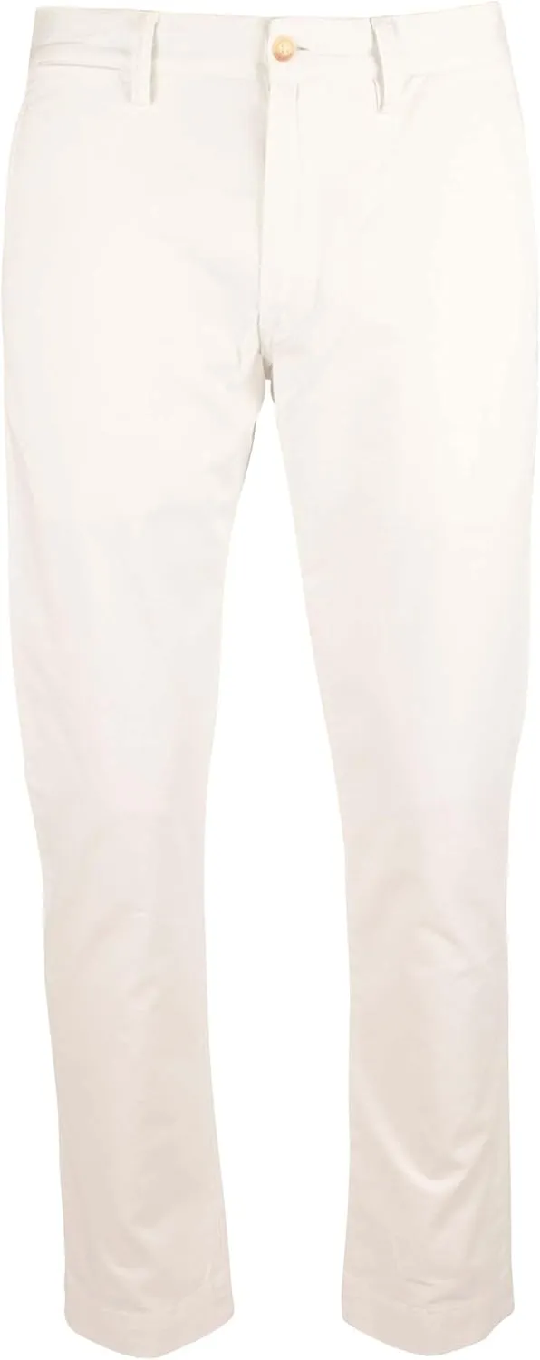 Polo Ralph Lauren Men's Stretch Slim Fit Chino Pants Wht 34Wx34L, White