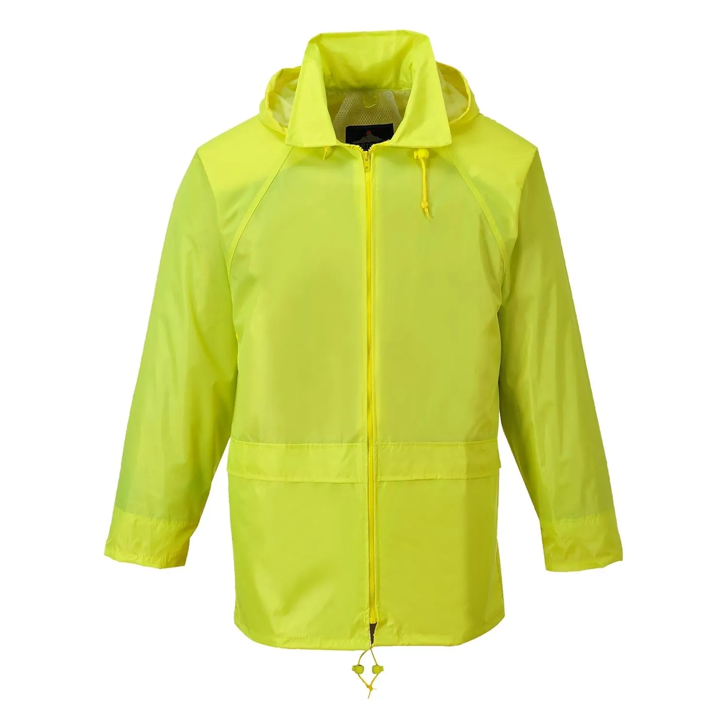 Portwest US440 Classic Waterproof Rain Jacket wth Pack Away Hood & Sealed Seams, Yellow, 6XL