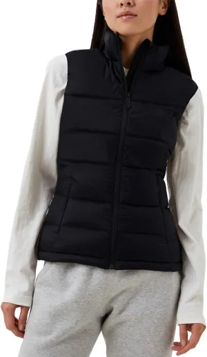 Puffer Vest Women Zip Up Sleeveless Stand Collar Outerwear Vest Puffy Warm Lightweight Winter Jacket Coat