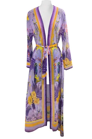Purple Beach Kimono Cover Up