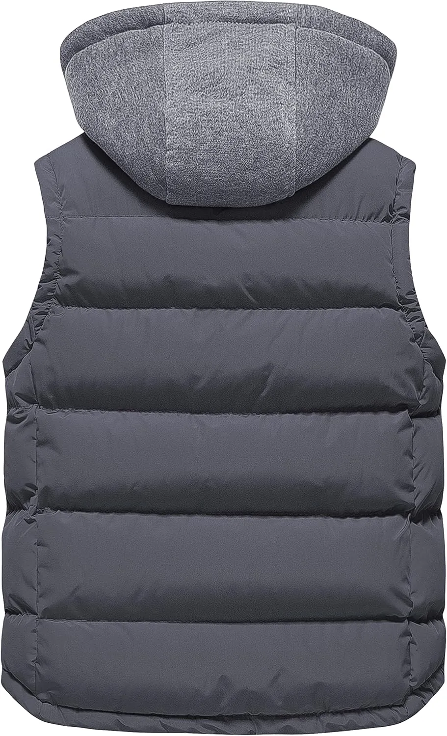 Pursky Girl's and Boy's Warm Puffer Vest Coat Water Resistant Sleeveless Jacket With Detachable Hood for 6-14Y