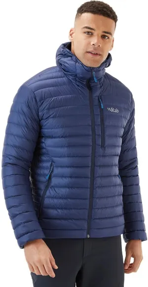 Rab Men's Microlight Alpine 700-Fill Down Hooded Puffer Jacket for Hiking & Skiing