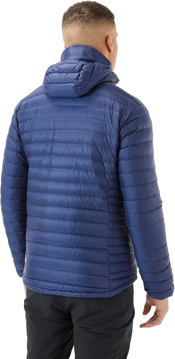 Rab Men's Microlight Alpine 700-Fill Down Hooded Puffer Jacket for Hiking & Skiing