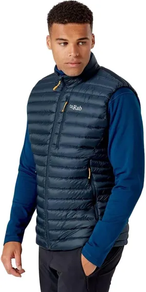 Rab Men's Microlight Down Lightweight Vest for Hiking & Skiing