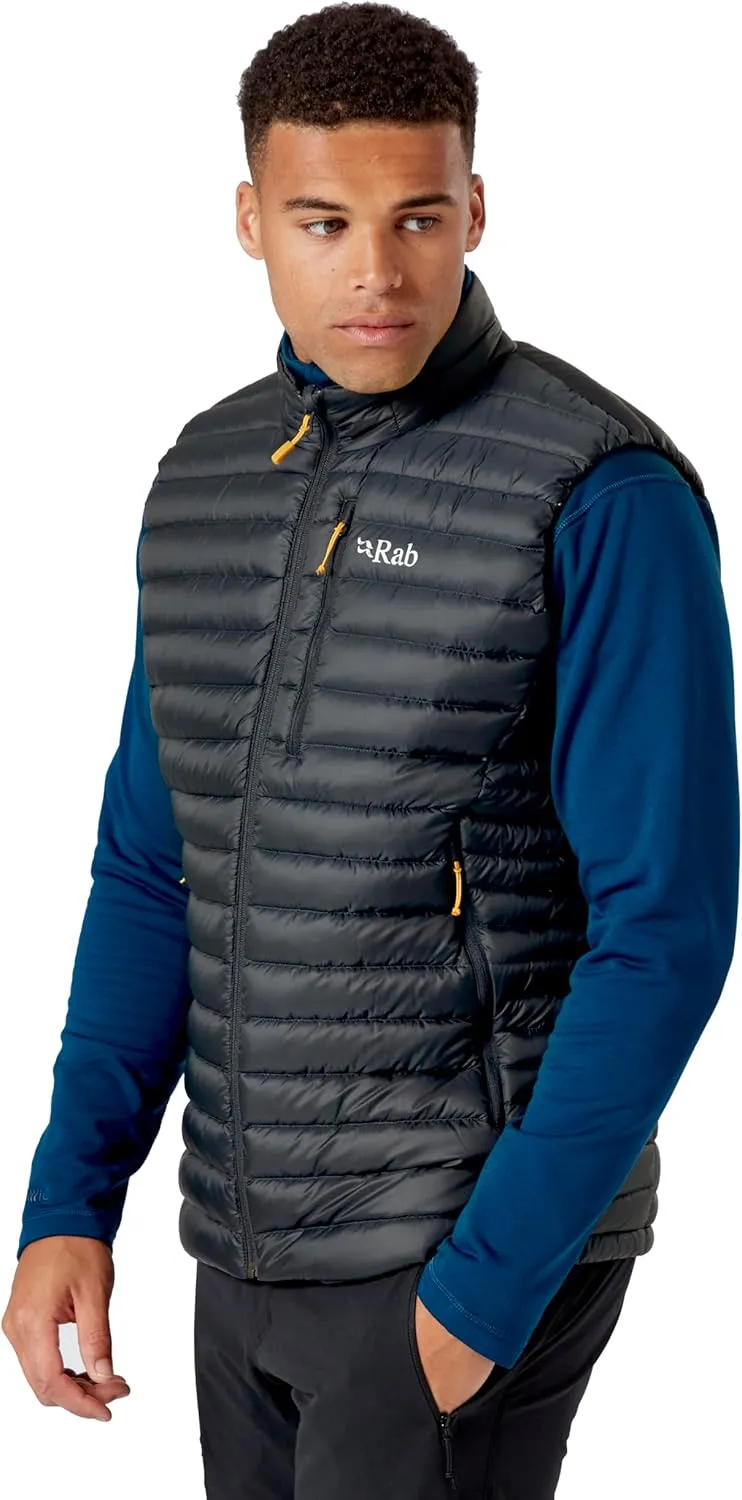 Rab Men's Microlight Down Lightweight Vest for Hiking & Skiing