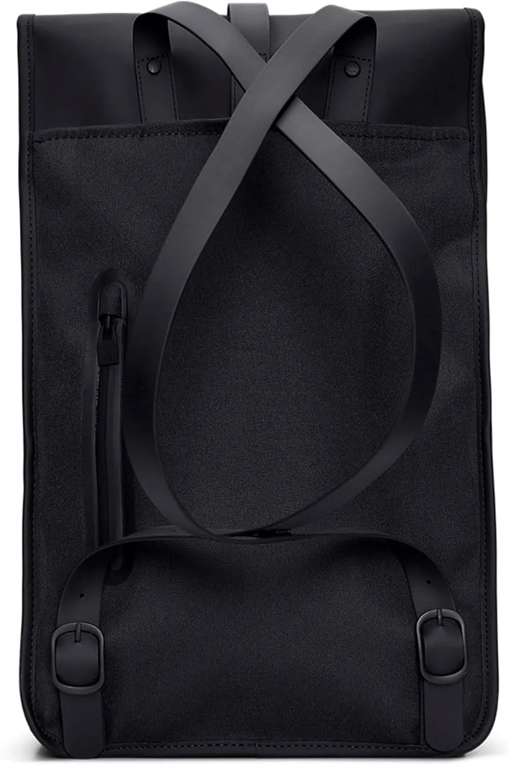 RAINS Backpack  Durable Waterproof Laptop Backpack for Men and Women for Travel, Work and Commuting  Black Bag with Secure Closure  15" Laptop Pocket  2 Year Warranty