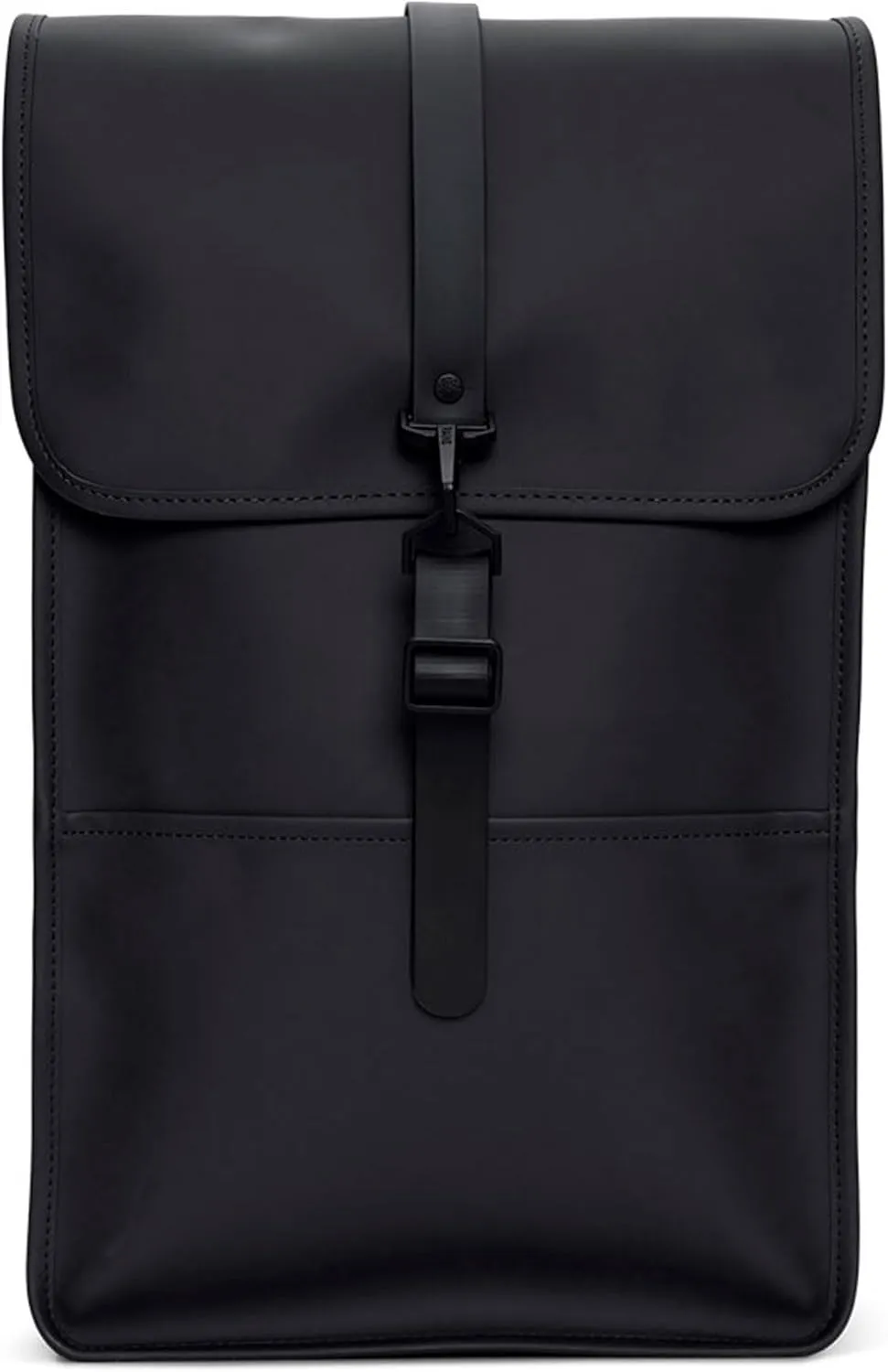 RAINS Backpack  Durable Waterproof Laptop Backpack for Men and Women for Travel, Work and Commuting  Black Bag with Secure Closure  15" Laptop Pocket  2 Year Warranty
