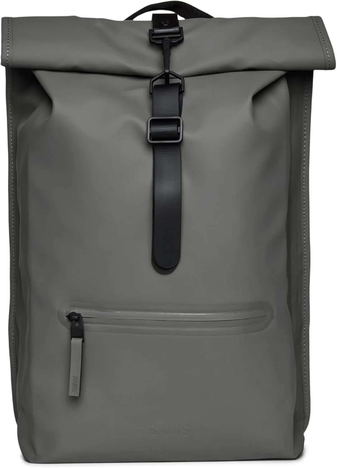 RAINS Rolltop Rucksack -Backpack - Waterproof Backpack for Women and Men - Rucksack for Travel and Work (Grey)