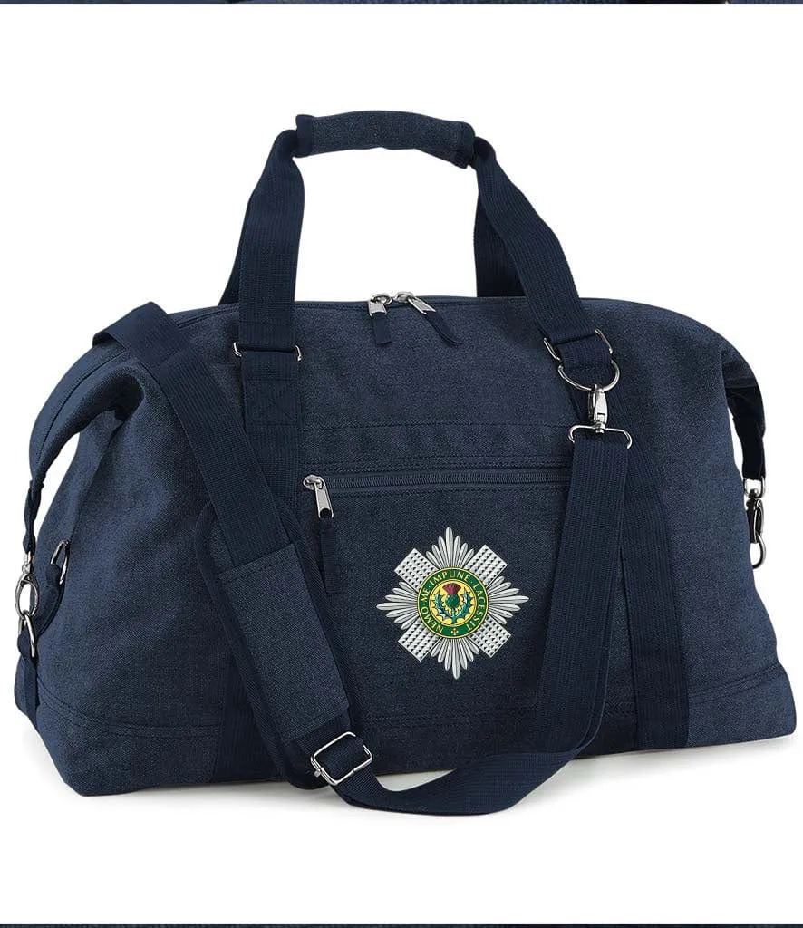 Scots Guards Vintage Canvas Satchel