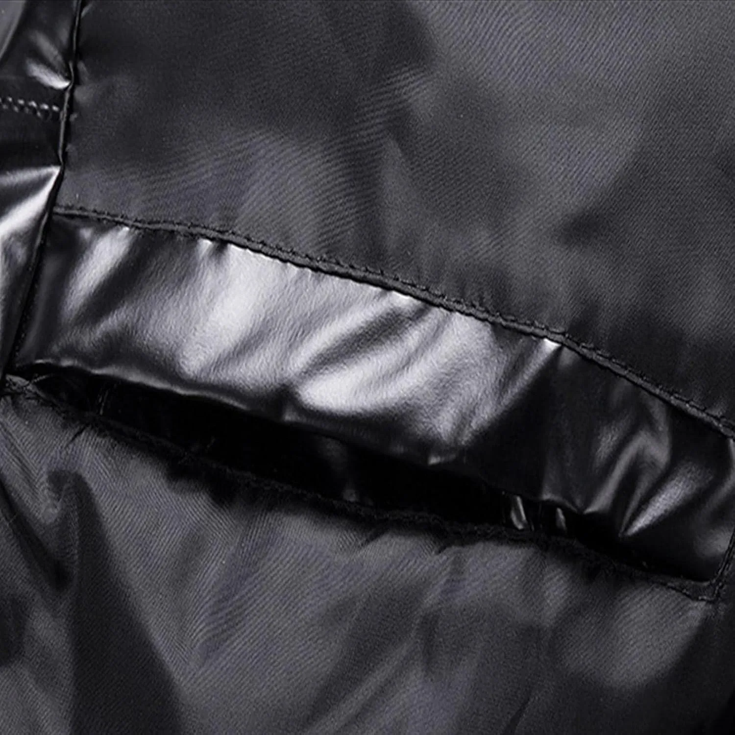 Shiny Down Jackets for Mens Winter Thicken Puffer Jacket Coats with Removable Hood Fashion Parka Coat Outerwear