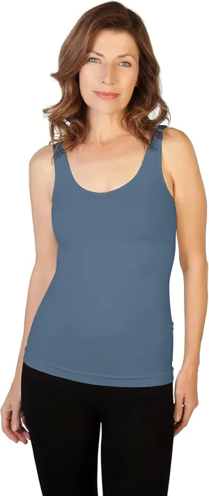 skinnytees Women's Basic Wide Strap Cami