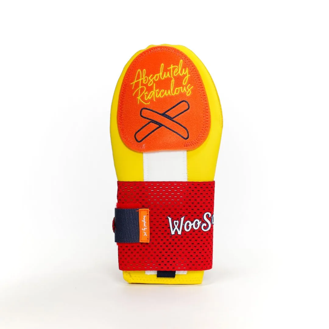 smile sliding mitt | woosox milb collab