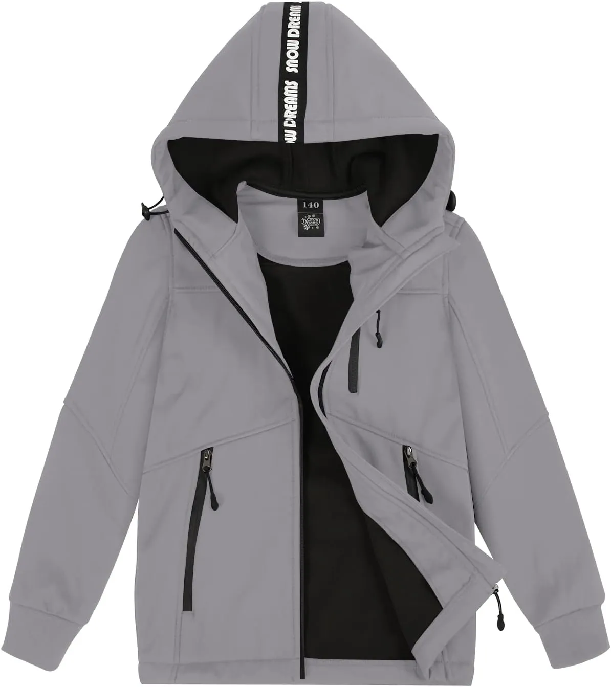 SNOW DREAMS Boys Spring Fall Winter Jacket Boys' Outerwear Jackets & Coats Hooded Waterproof