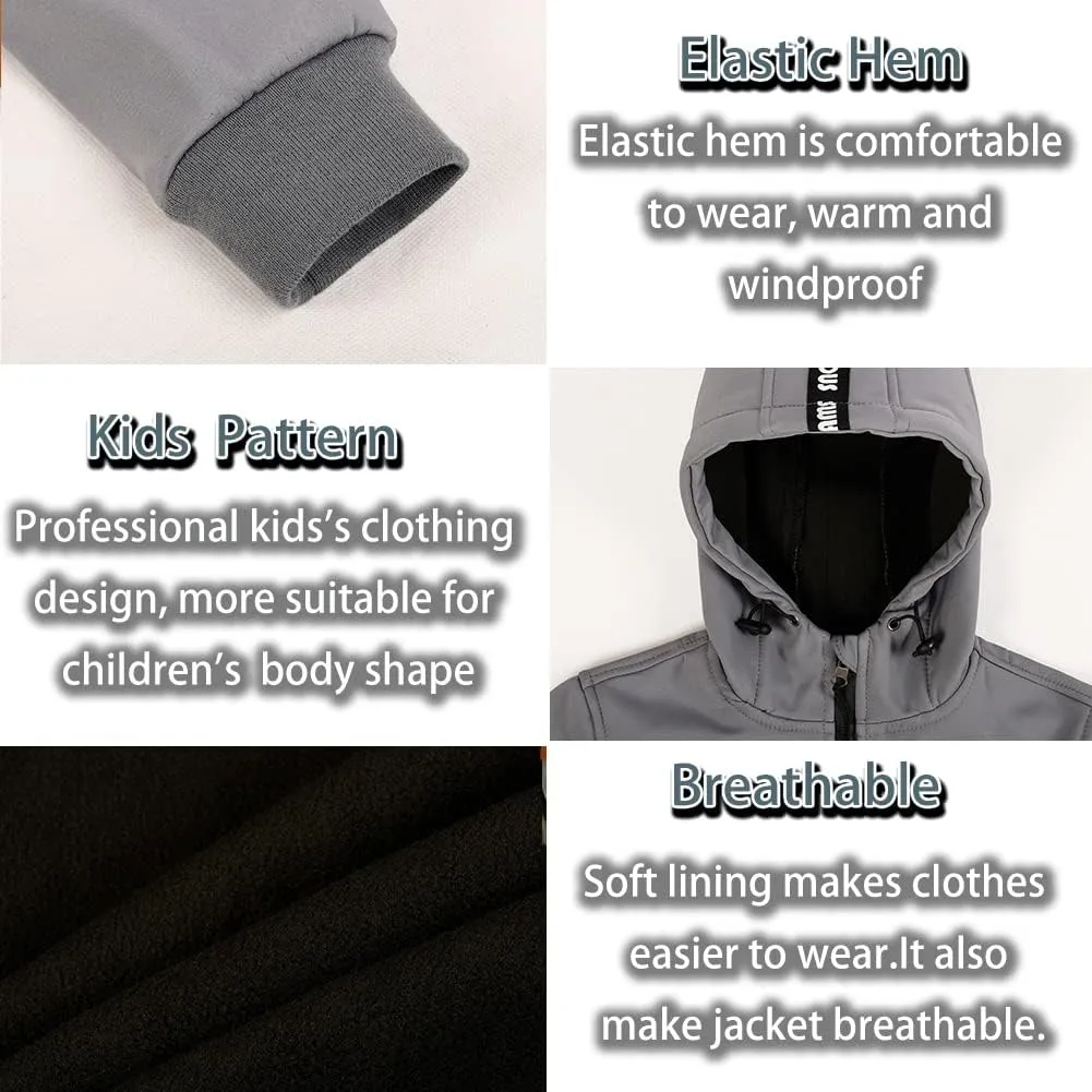SNOW DREAMS Boys Spring Fall Winter Jacket Boys' Outerwear Jackets & Coats Hooded Waterproof